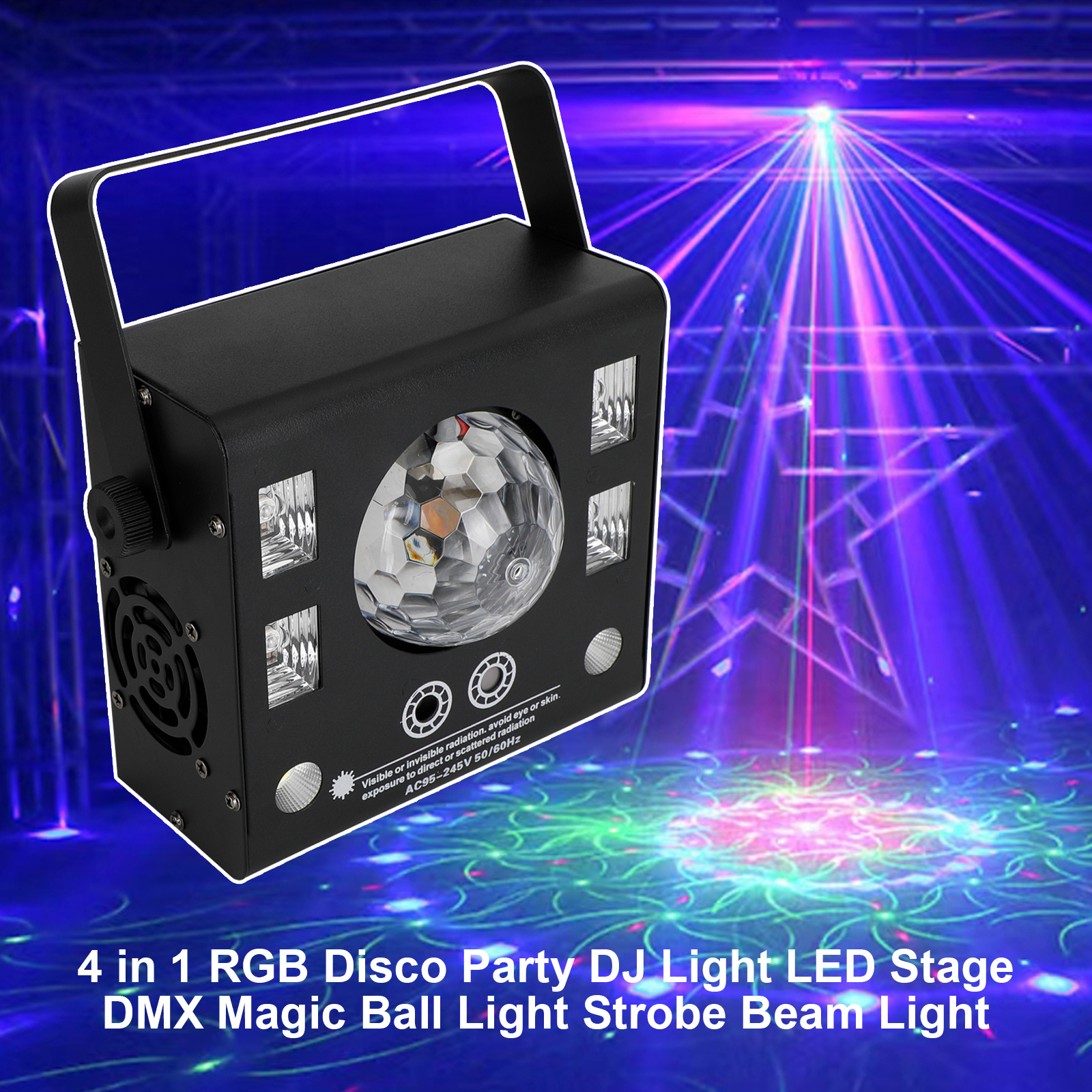 DISCO PARTY SPECIAL EDITION 4CDセット 4 In 1 RGB Disco Party DJ Light LED Stage DMX Magic Ball