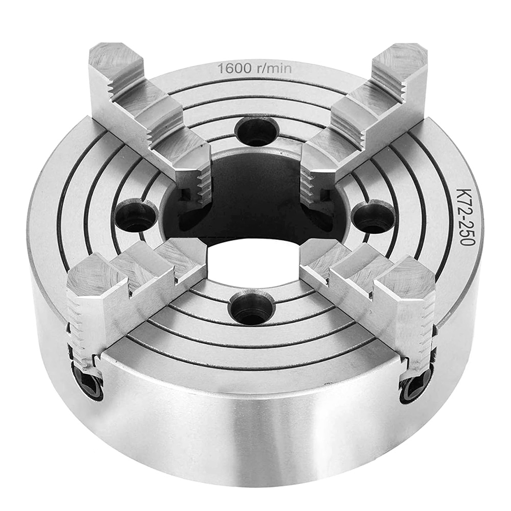 K72-250 4 Jaw Independent Reversible Lathe Chuck Lathing For