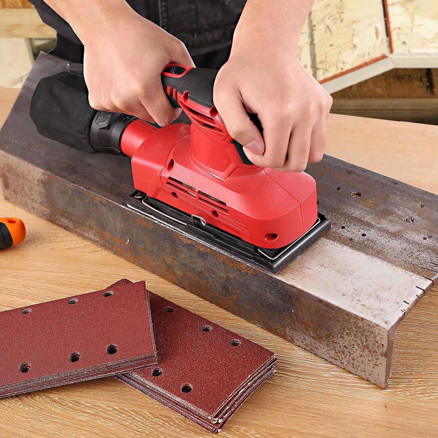 93x185mm Sanding Sheets Sander Pads Paper Polishing 40 60 80 120 240