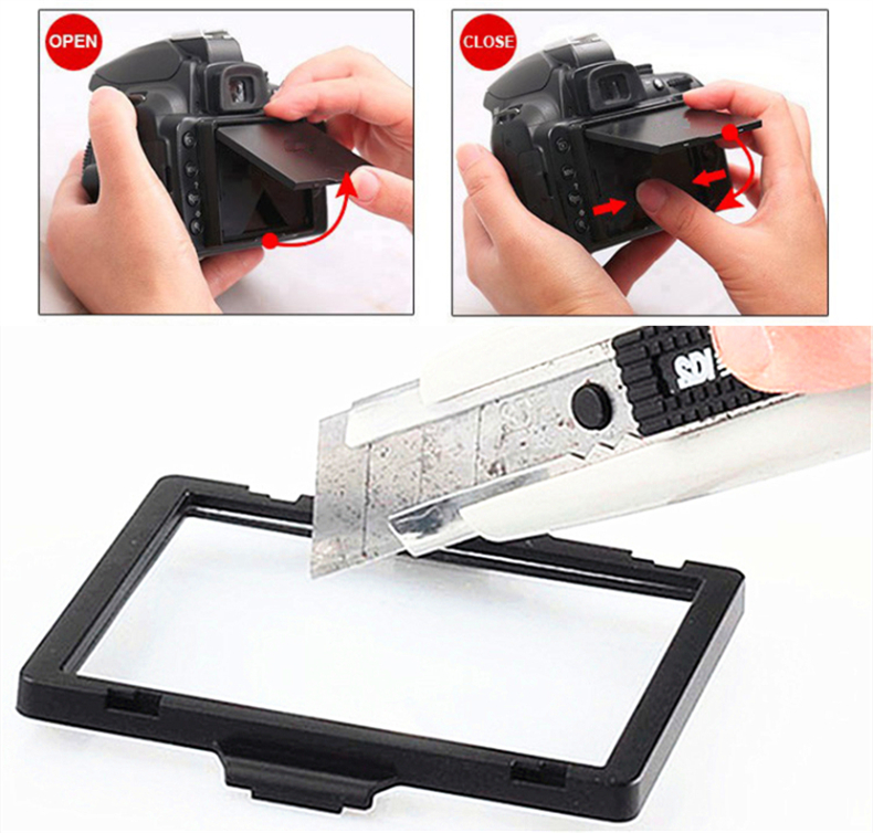Protezione Schermo LCD Pop Up Fotocamera Parasole Visiera Protezione Schermo LCD Pop Up Fotocamera Parasole Visiera