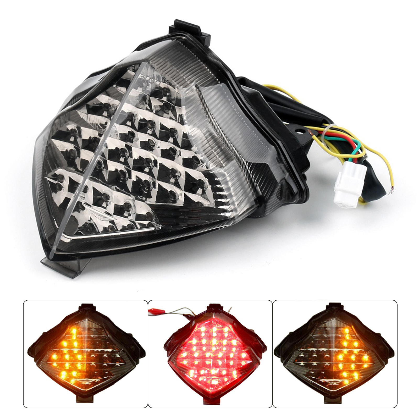 Smoke LED Tail Light With Turn Signal for Yamaha YZF R1 YZF-R1