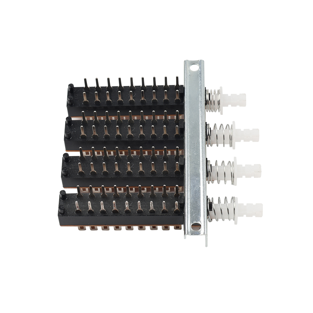 Interlock Push Button Switch Piano Type 18 Pin 4 Row | eBay