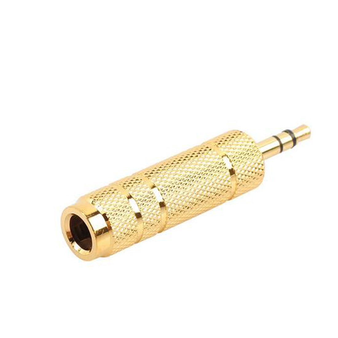 BIG to SMALL Headphone Adapter Converter Plug 6.35mm to 3.5mm Jack Audio GOLD eBay