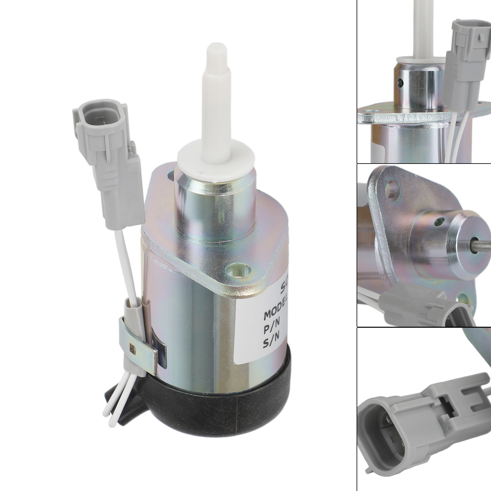 ポンコ Fuel Shut Off Solenoid PS45CZ393 For Kubota V2607 V3307