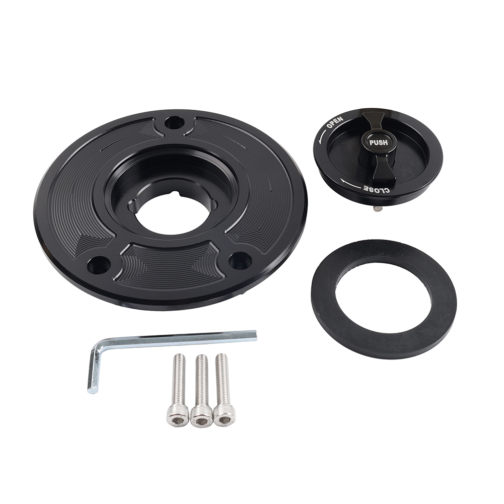 Fuel Gas Tank Cap Keyless For KAWASAKI NINJA 250 500 EX250 ZRX