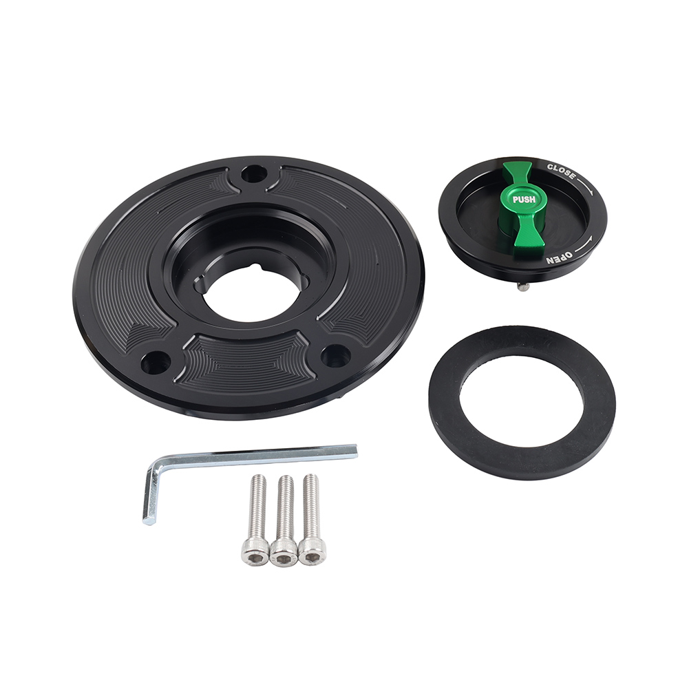 Fuel Gas Tank Cap Keyless For KAWASAKI NINJA 250 500 EX250 ZRX