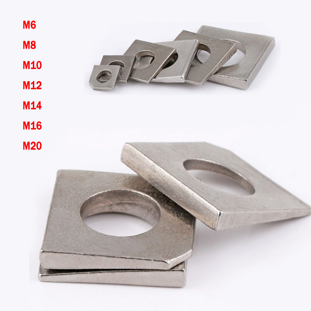 M6M20 Metric Square Bevel Washers Beam Flange Wedge 304 A2 Stainless