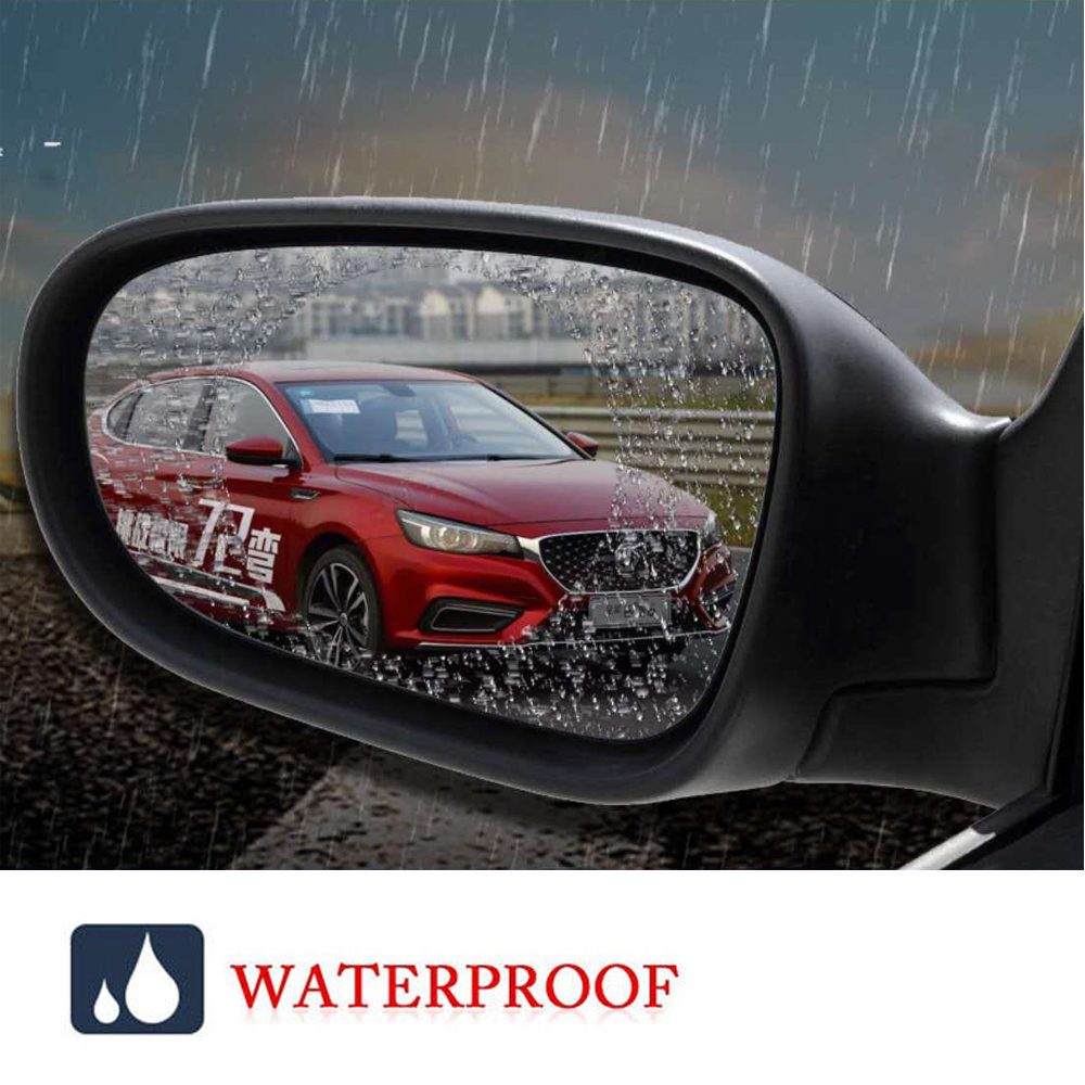 2pcs Car Anti Fog Nano Coating Rainproof Rear View Mirror Window