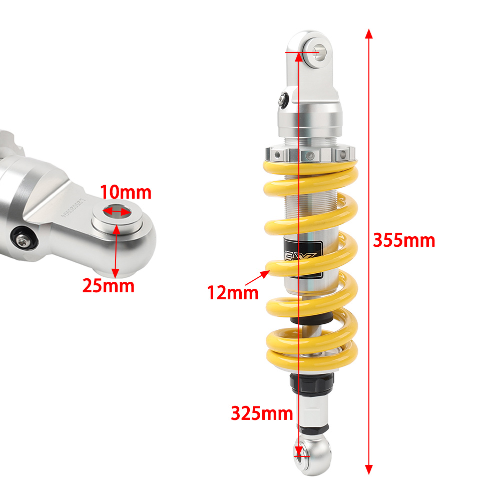 12MM Spring 325MM Rear Shock Absorber For Yamaha FZ1 1000 06-09