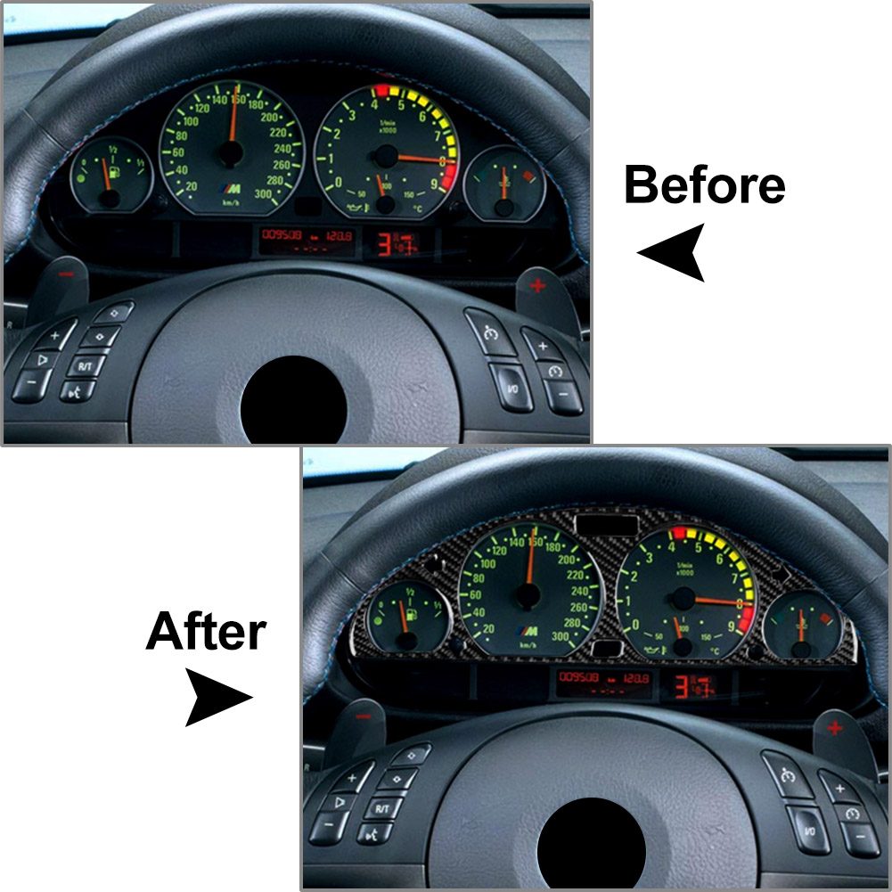 For BMW 3 Series E46 1998-2005 Car Dashboard Gauge Panel Cover
