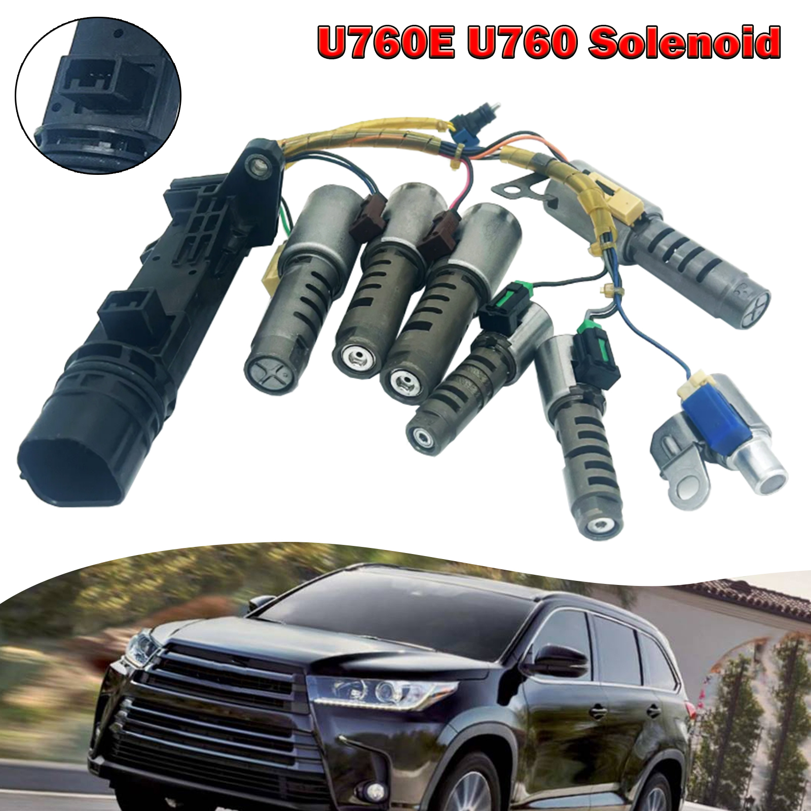 U760E Trans Solenoid w/ Harness For CAMRY HIGHLANDER RAV4 SIENNA