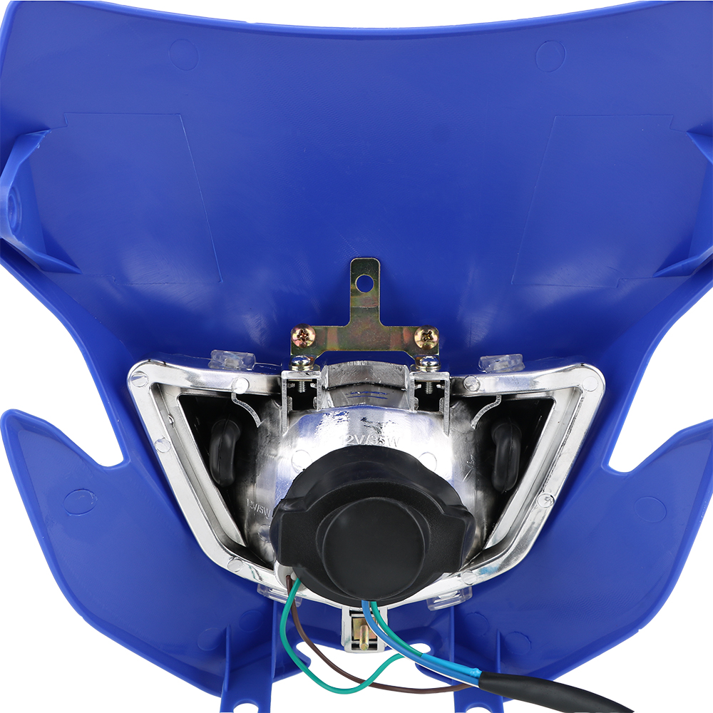 Carcasa en color azul/estilo motocross