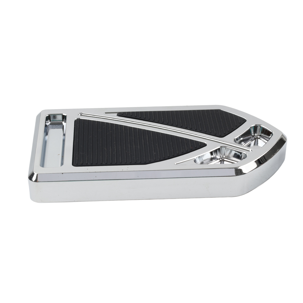 CNC Brake Pedal Pad & Shifter Pegs Set For Harley Street Glide, Road King, Softail – Chrome