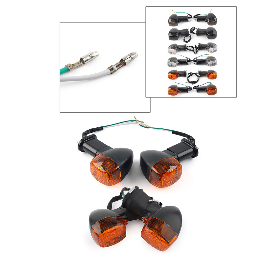 Front Rear Turn Signals Indicator Light For Kawasaki Ninja ZX12R