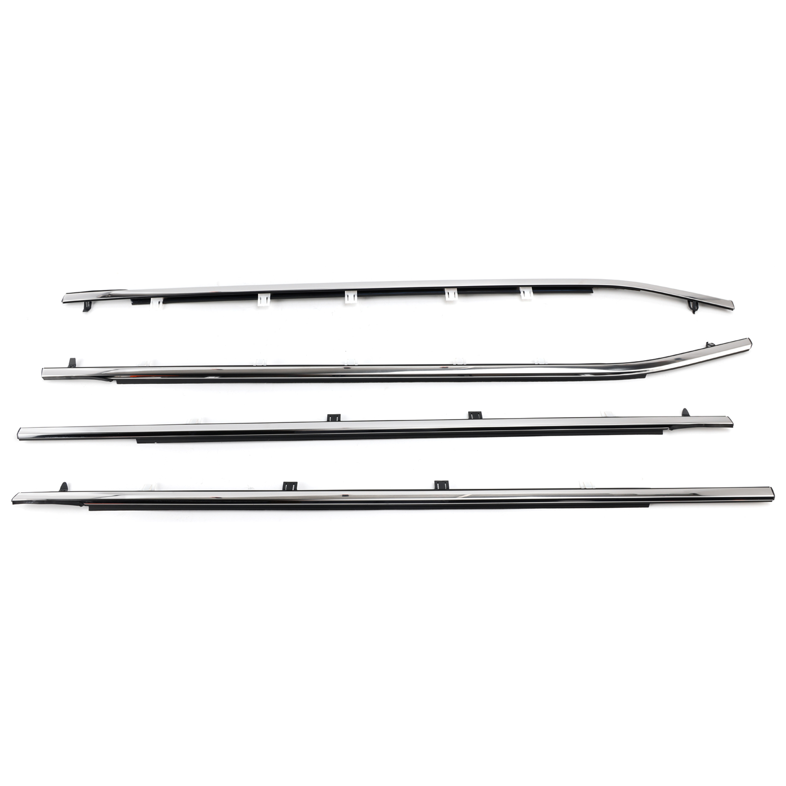 ✓4PCS Weatherstrips Seal 72410-TK8-A11 Door Belt Molding For