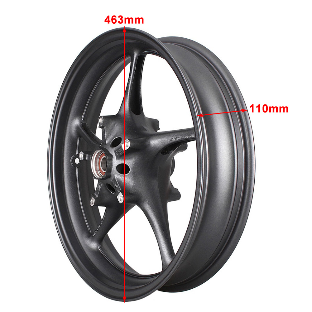 Front Wheel Rim Dark Grey Motor Fit Yamaha YZF R6 2003-2016 & YZF