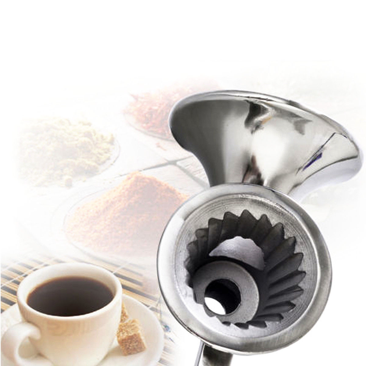Stainless Steel Mill Grinder Nuts Grain Hand Crank Manual Wheat Coffee