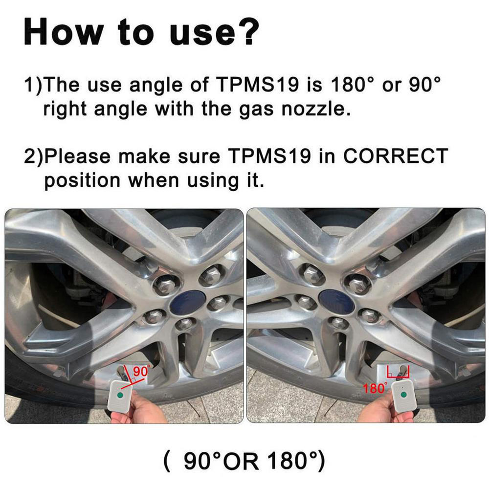 Vista del sensor TPMS incluido
