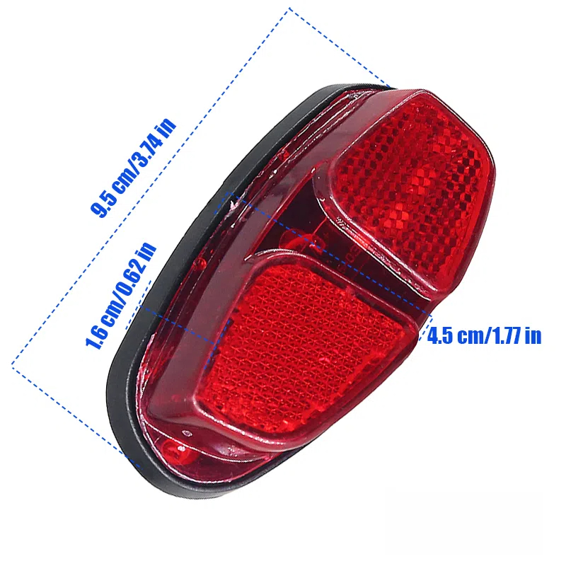 Description Picture 5 of itemFor electric scooter rear taillights, LED brake lights, turn signals, rear mudguard taillights accessories