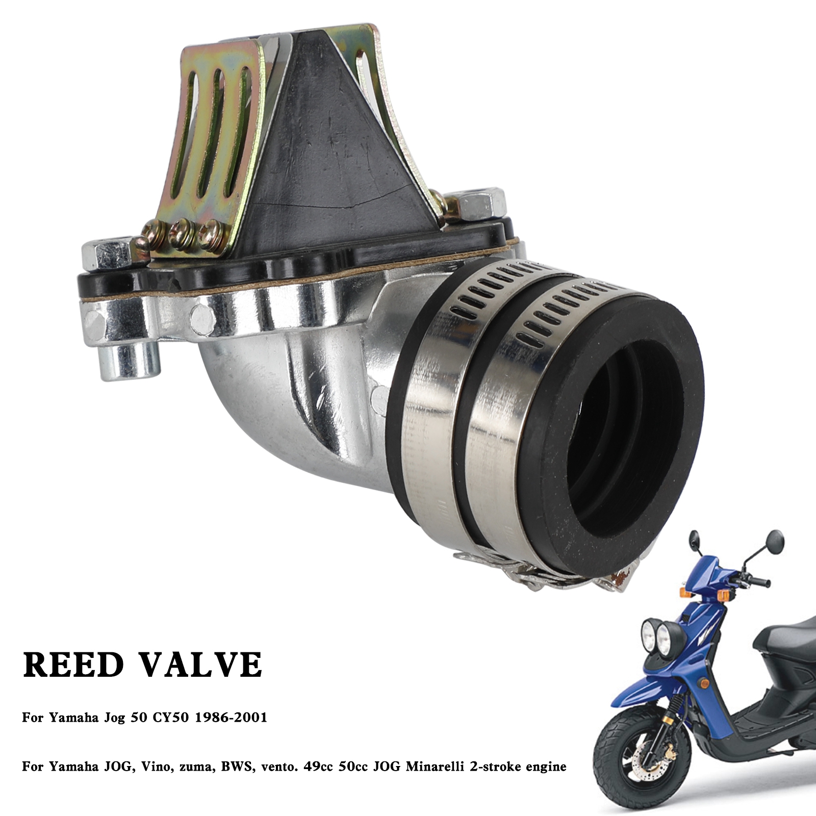 GOOFIT Motorcycle Intake Manifold+Reed Valve Replacement For JOG Vino Zuma BWS Minarelli 2 Stroke Engine 49cc 50cc Aerox Nitro SR50 Scooter