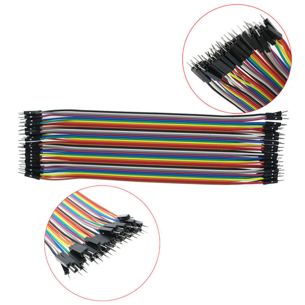 10/20cm 40p Dupont Jumper Wire Cable Connector 2.54mm MM FF MF Test